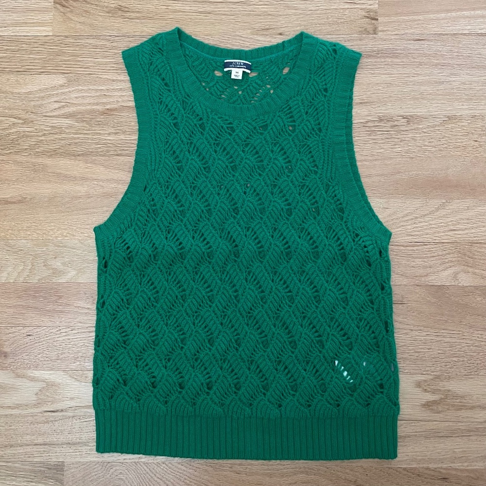 J.Crew Cashmere Pointelle Sweater Shell